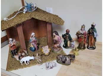 Large Nativity  Made In Japan
