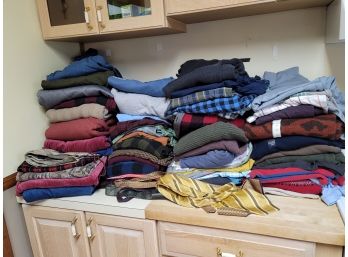 Large Lot Of Men's Clothing Please Read