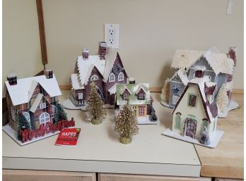 Battery Operated Christmas Houses And Trees #2