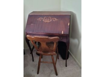 Antique Ladies Desk And Chair