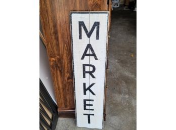 Wooden Market Sign