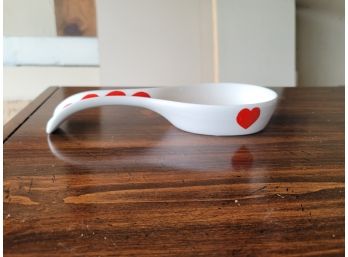Red Heart Spoon Rest