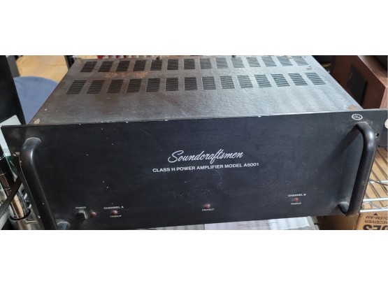 Soundcraftsman Class H Power Amplifier Model A 5001