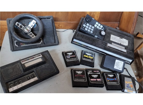 Coleco Vision Game System With Games