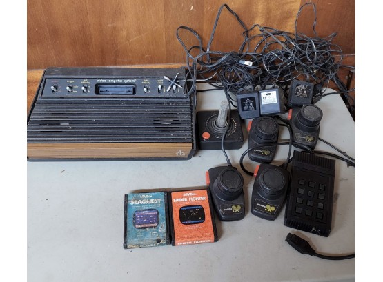 Early Atari System With Activision Games