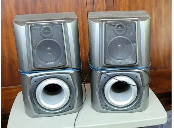 Pair Of Aiwa Speakers Model SX - WZL70
