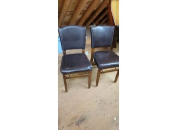 2 Padded Folding Chairs - Good Condition