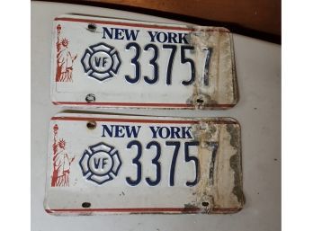 VF33757 Two License Plates