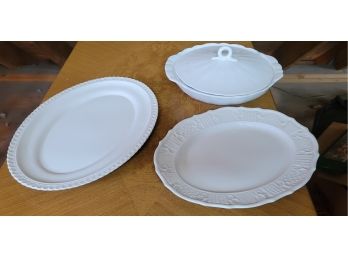 White Serving Pieces