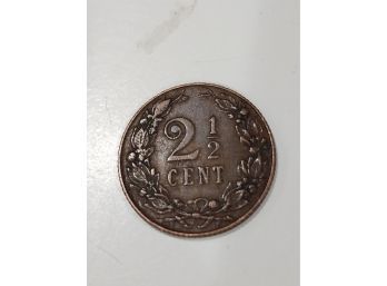 1906 Netherlands 2 1/2 Cent