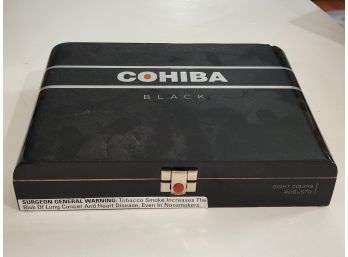Cohiba Black Wood Cigar Box - K