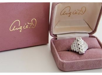 Angie W Sterling Silver Ring Size 8