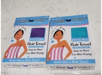 Turbie Twist Hair Towels - 2 Boxes NIB