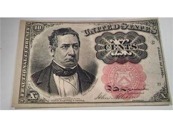 1874 10 Cent Fractional Currency #1