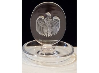 Lalique Eagle Ring Dish