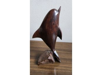 Standing Wood Dolphin