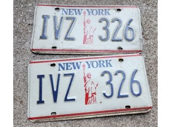 IVZ-326 NY Plates