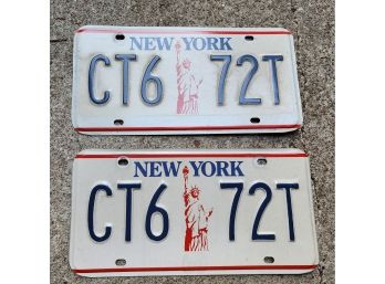 CT6-72T NY Plates