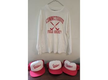 Vintage XL Connetquot Field Hockey Jersey And Caps
