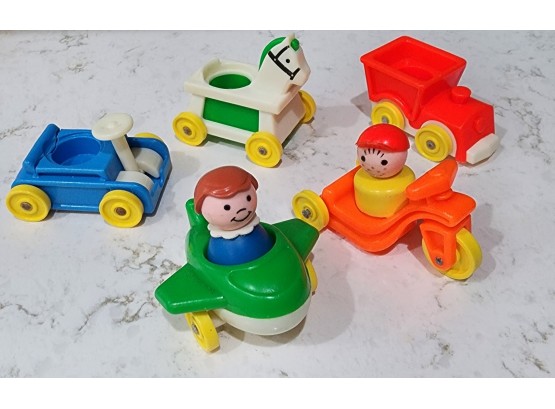 Vintage 1970s Fisher Price Little Riders Playset 656