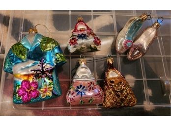 Glass Shoes Purses And Shirt Ornaments