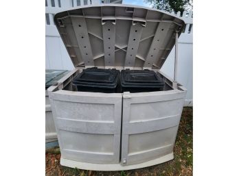 Suncast Outdoor Box - Does Not Include Cans