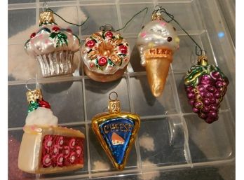 Glass Food Ornaments