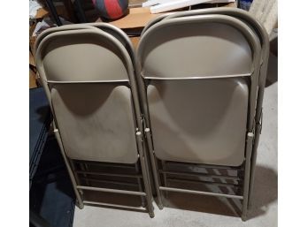 6 Metal Folding Chairs