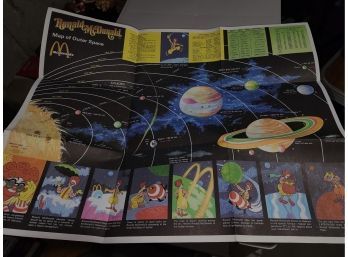 Ronald McDonald Map Of Outer Space And The Moon