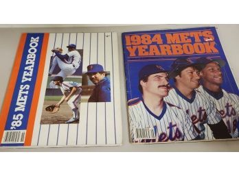 1984 & 85 Mets Yearbooks