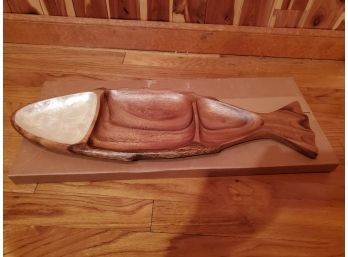 Brand New Wooden Fish Plate