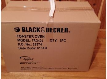 Black And Decker Toaster Oven - Brand New