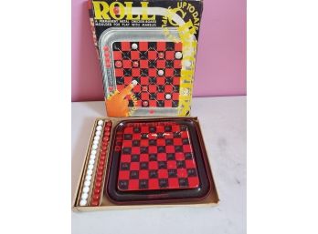 Vintage Game Roll Checkers