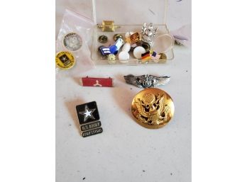 Lot Of Military Bars And Pins