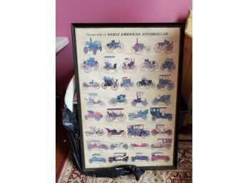 Cavalcade Of Early American Autos Poster