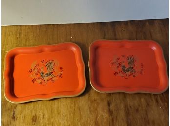 Pair Of Vintage Trays