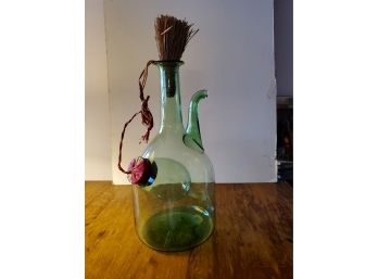 Italian Hand Blown Wine Decanter With Ice Section