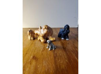 Puppy Statues Lot Of 4