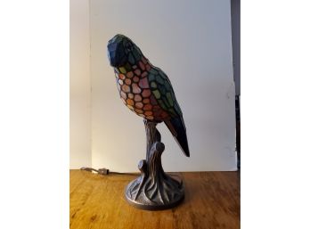 Glass Parrot Lamp