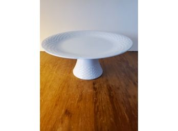 White Footed Cake Plate