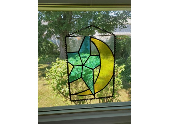 Moon And Star Stained Glass  - 8' X 10'