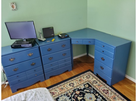 Blue Bedroom Set