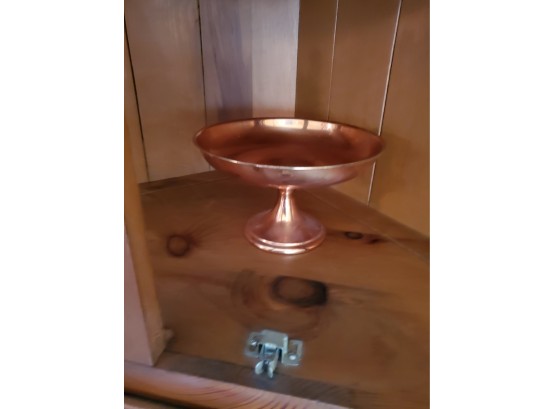 Copper Pedestal Dish