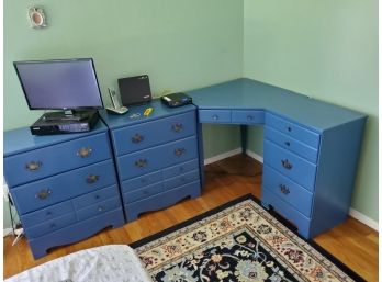 Blue Bedroom Set