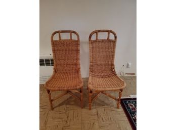 Pair Of Wicker Chairs