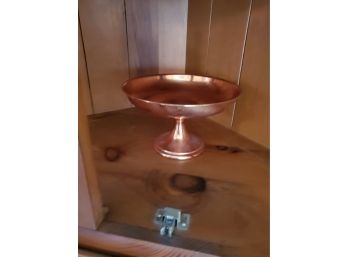 Copper Pedestal Dish