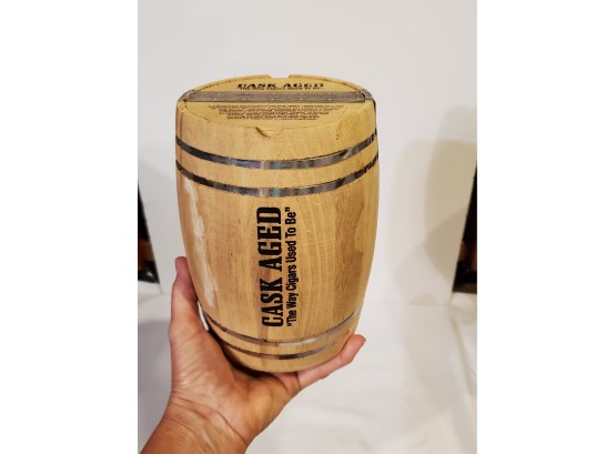 Cigar Container - Cask Aged Cigars - 7' Tall - Wood Barrel