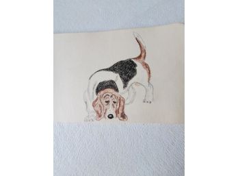 1940s Sketch Book With Amateur Drawings Of Dogs
