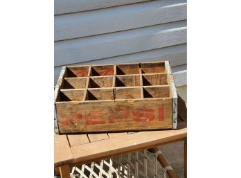 Old Wooden Pepsi Soda Crate
