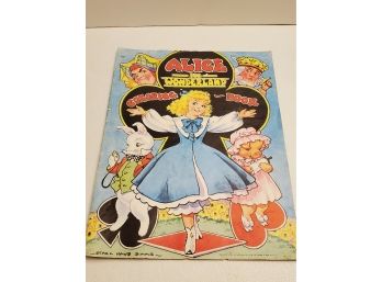 1951 Alice In Wonderland Coloring Book- Uncolored